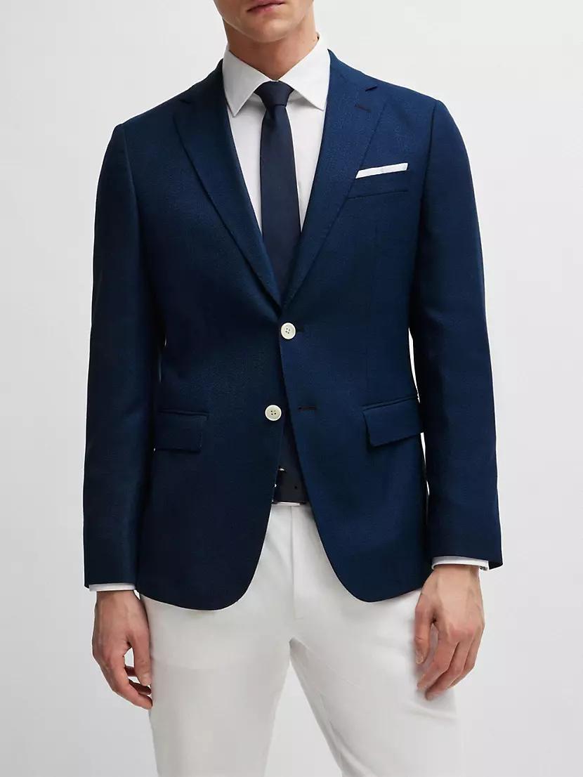 Slim-Fit Jacket in Wool Blend Product Image