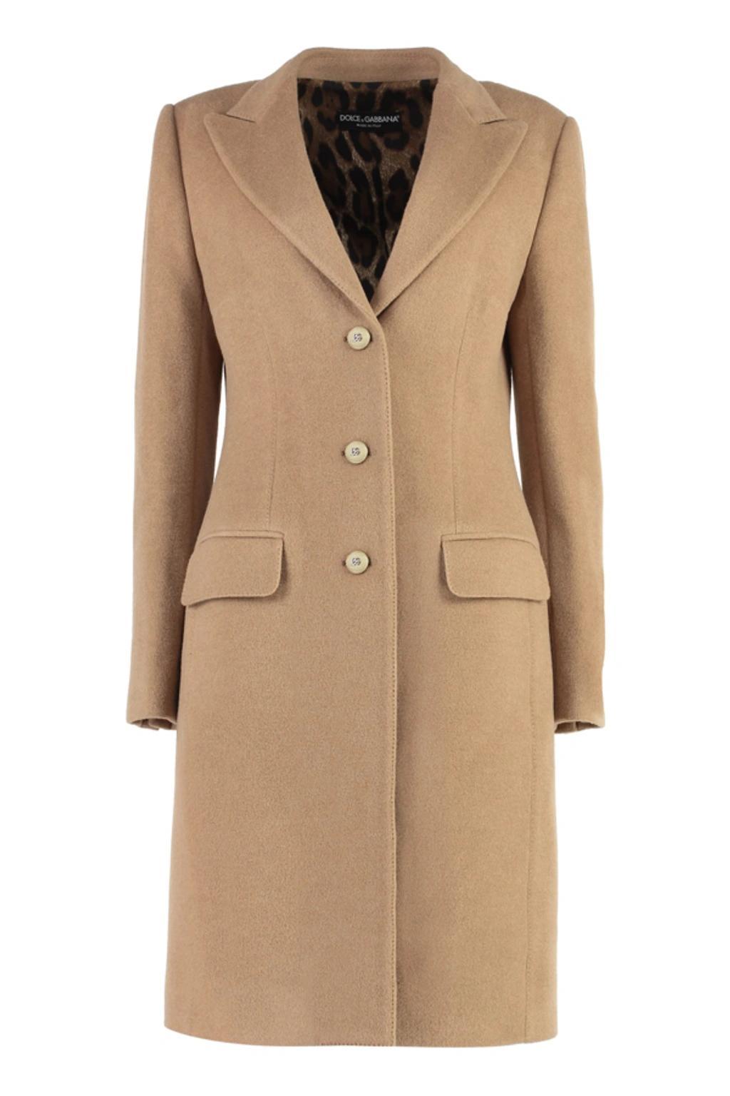 Single-breasted Wool Coat In M0179 Product Image