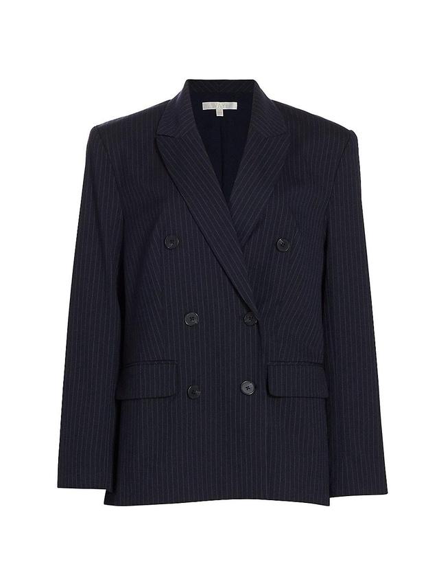 Womens Vesper Pinstripe Double-Breasted Blazer Product Image