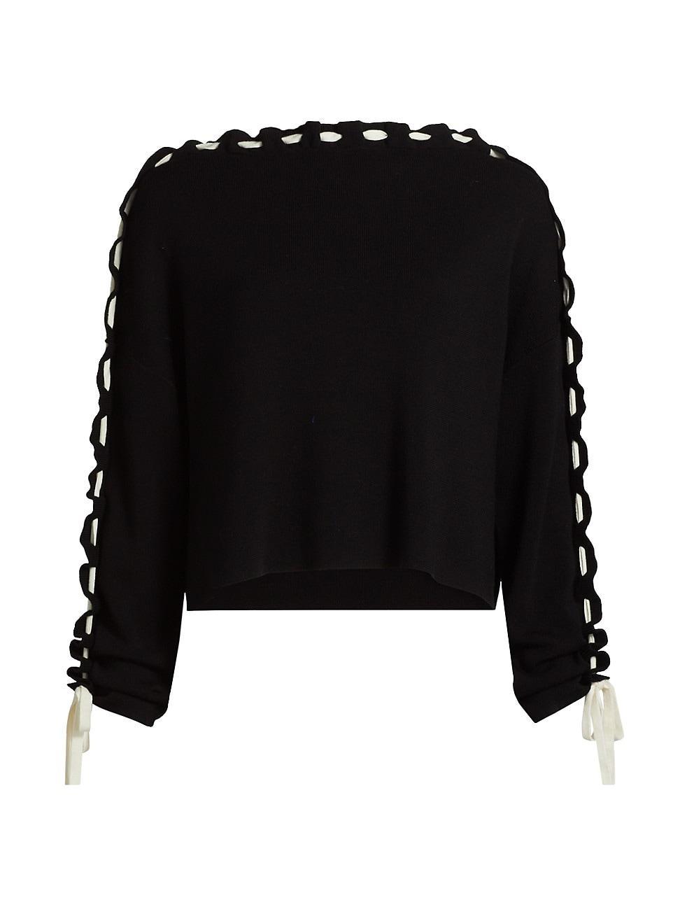 Womens Calandra Woven Sweater Product Image