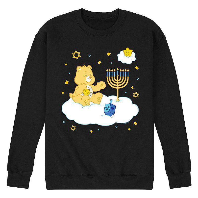 Mens Care Bears Hanukkah Cloud Fleece Sweatshirt Blue Product Image