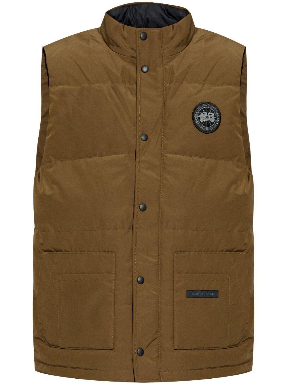 CANADA GOOSE Logo-patch Gilet In Green Product Image