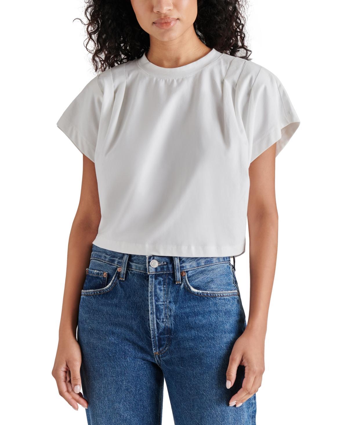 Steve Madden Womens Noah Dolman-Sleeve Pleated Top Product Image