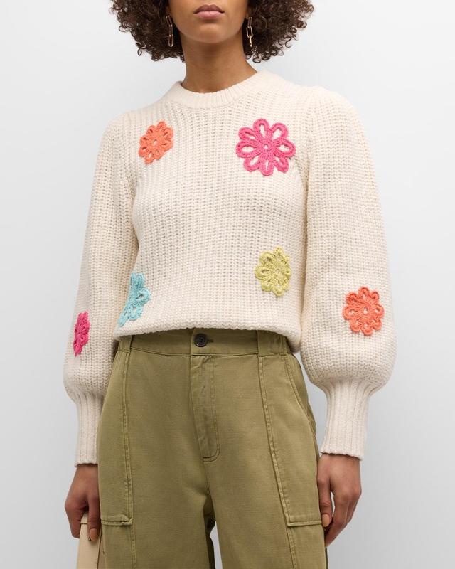 Rails Romi Crochet Flower Sweater Product Image