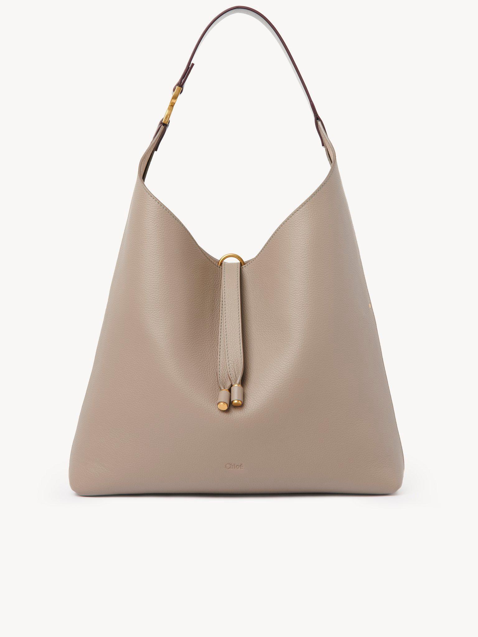 Marcie hobo bag in suede leather Product Image