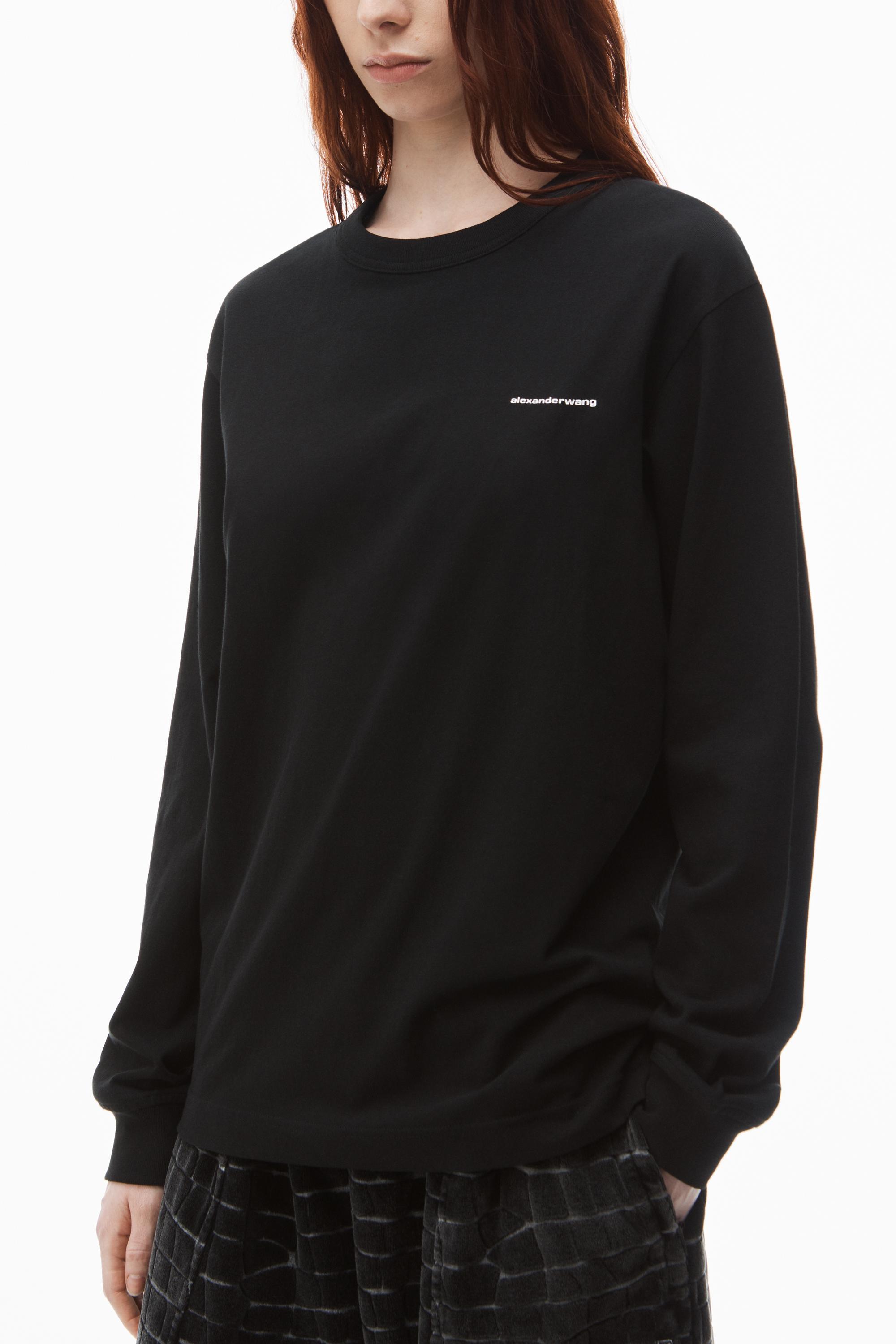 Long Sleeve Tee In High Twist Jersey Product Image