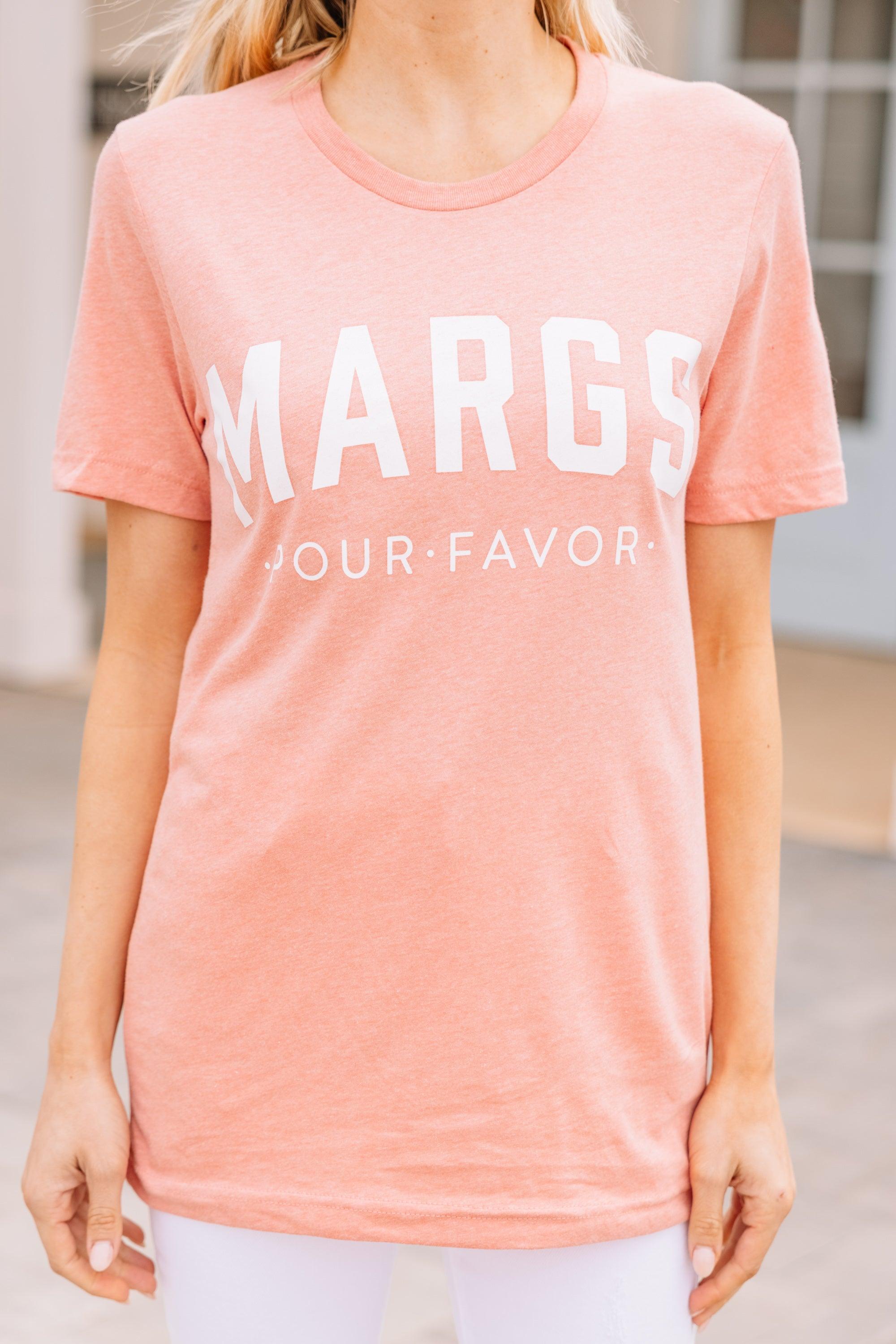 Margs Pour Favor Heather Sunset Orange Graphic Tee Female Product Image