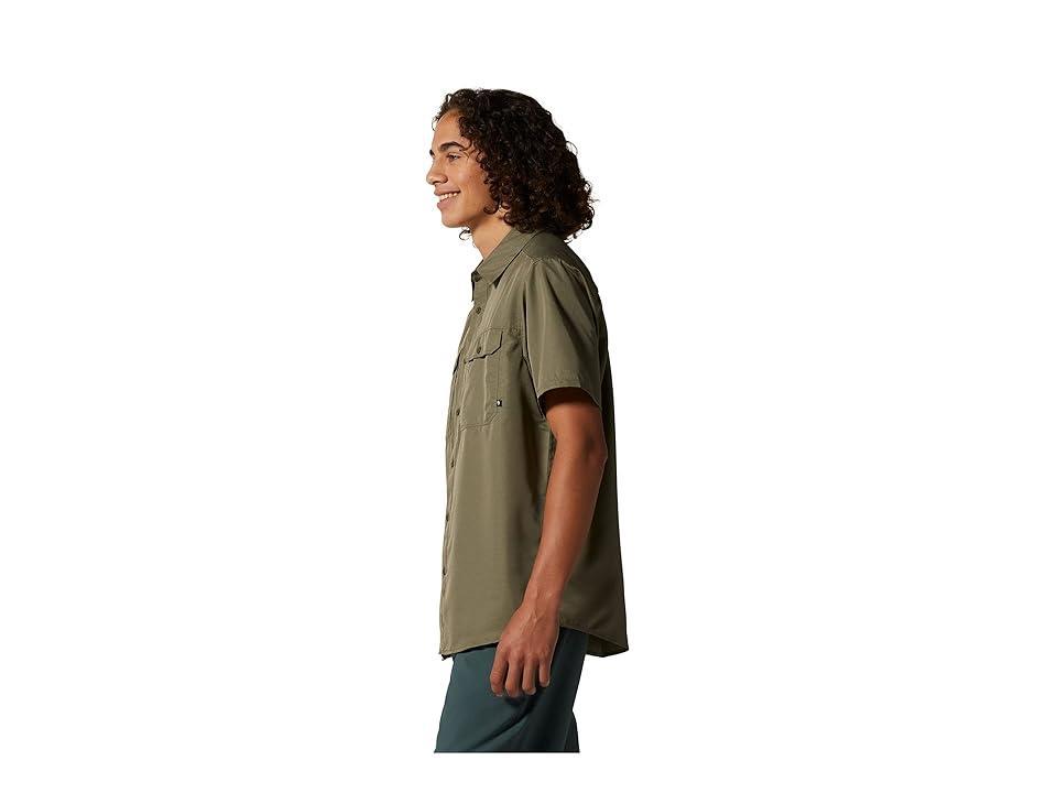 Mountain Hardwear Big Tall Canyon Short Sleeve Shirt (Stone ) Men's Clothing Product Image