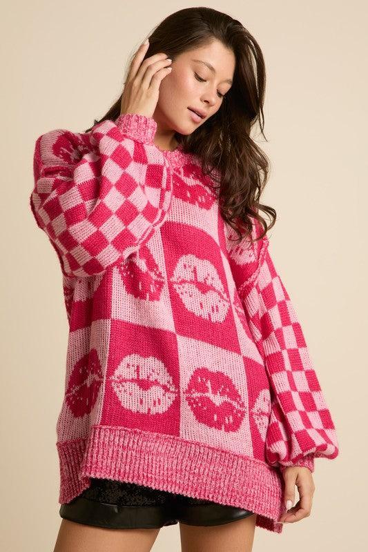 Oversized Sweater with a Kiss Product Image