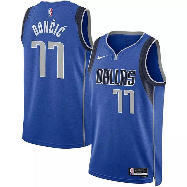 Mens and Womens Nike Luka Doncic Dallas Mavericks Swingman Jersey - Blue Product Image