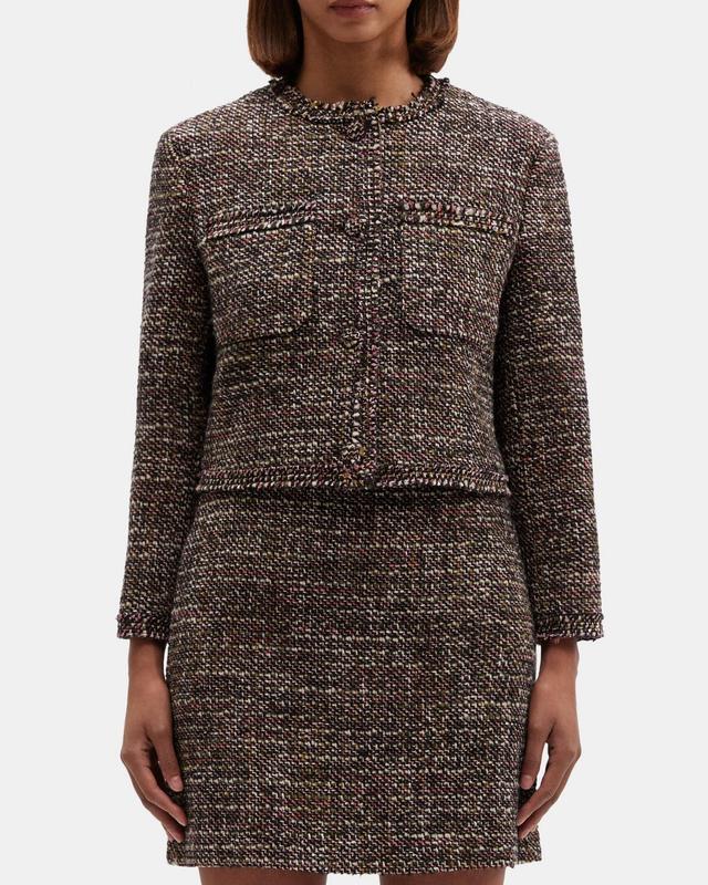 Cropped Jacket in Tweed Product Image