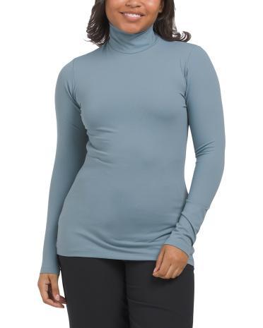 Mock Neck Long Sleeve Top for Women | Spandex/Nylon Product Image