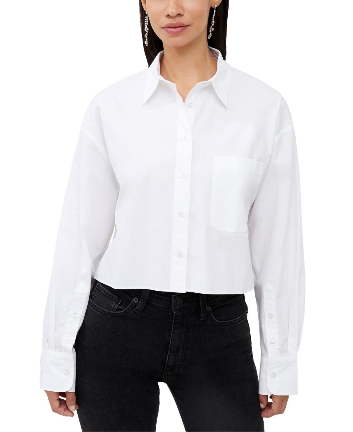 French Connection Womens Alissa Cotton Cropped Shirt Product Image