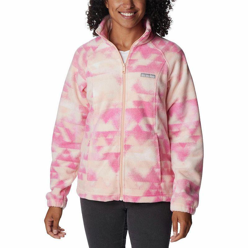 Womens Columbia Benton Springs Print Fleece Jacket Pink Blossom Product Image