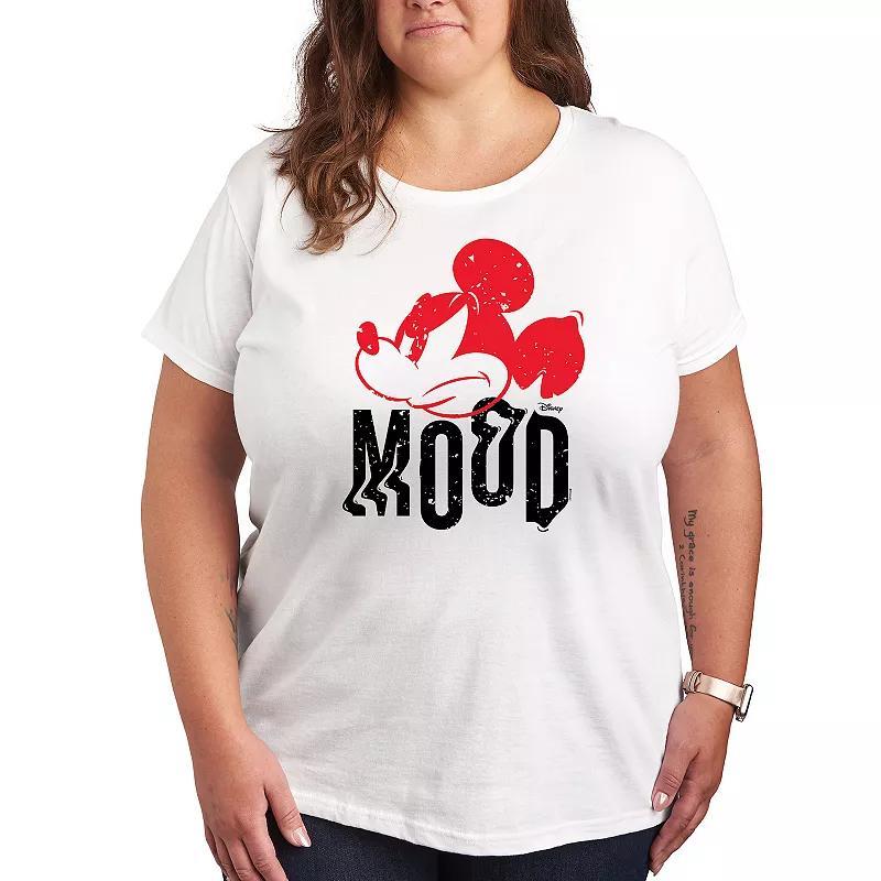 Disneys Mickey Mouse Plus Mood Graphic Tee, Womens Product Image