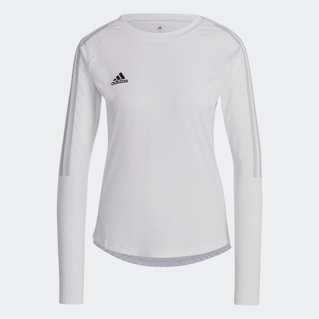 adidas HILO Long Sleeve Jersey White 2XL Womens Product Image