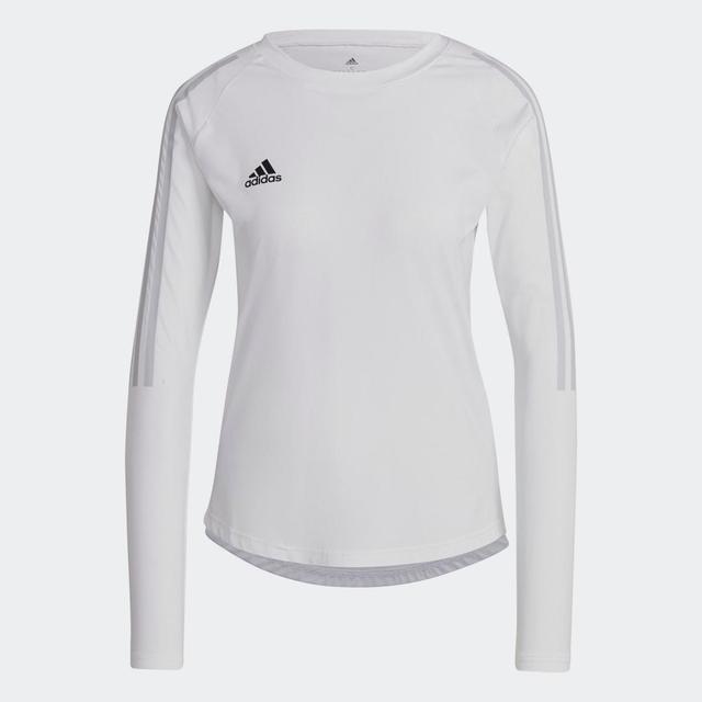 adidas HILO Long Sleeve Jersey White M Womens Product Image