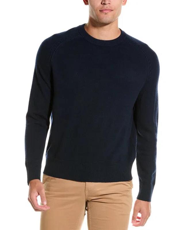 Cashmere Crewneck Sweater In Blue Product Image