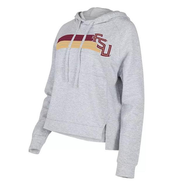 Womens Concepts Sport Gray Florida State Seminoles CedarTri-Blend Raglan Pullover Hoodie Product Image