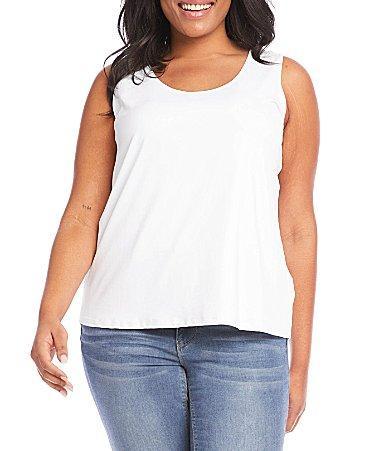 Karen Kane Plus Size Sleeveless Scoop Neck Layering Tank Product Image