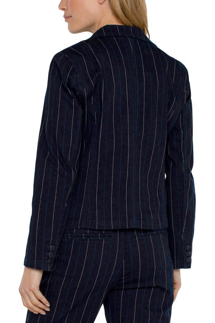 Notch Collar One Button Blazer Product Image