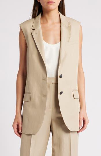 RAG & BONE Beige Odessa Vest In Brown Product Image