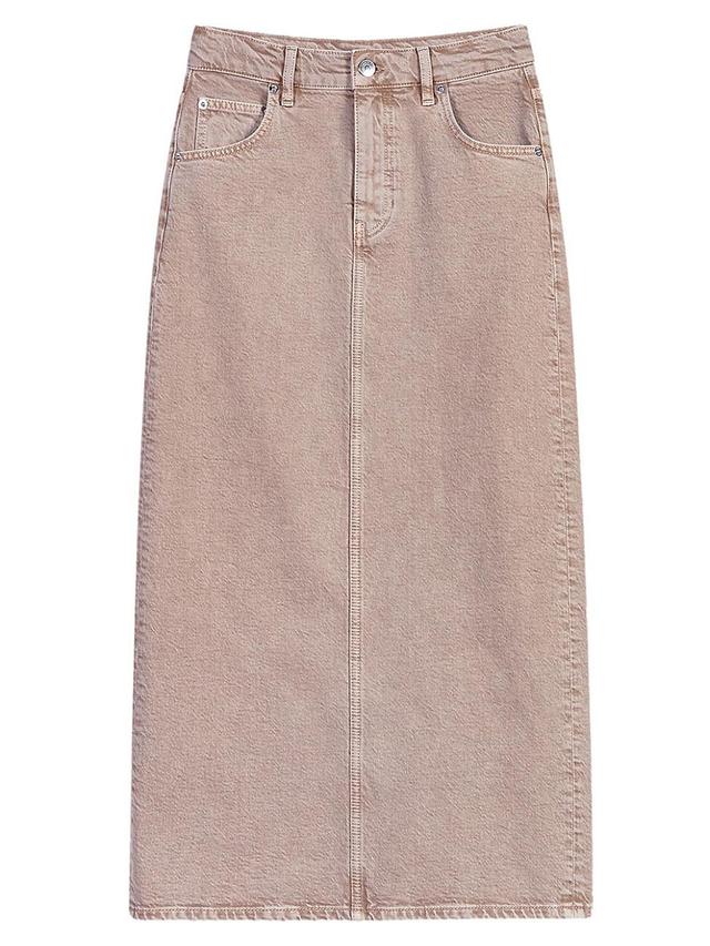 Womens Long Denim Skirt Product Image