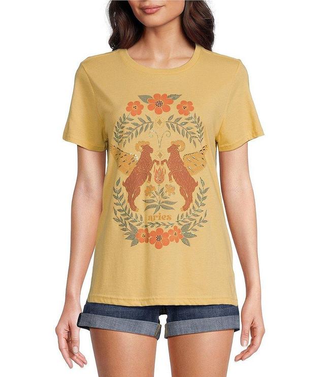 Lucky Brand Aries Short Sleeve Graphic Tee Shirt Product Image