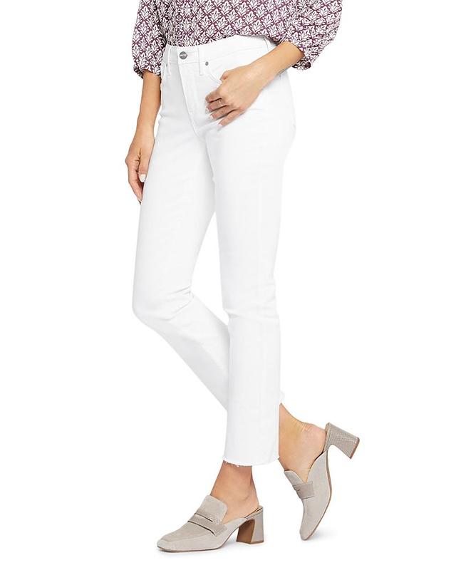 NYDJ Sheri Frayed Hem Slim Jeans Product Image