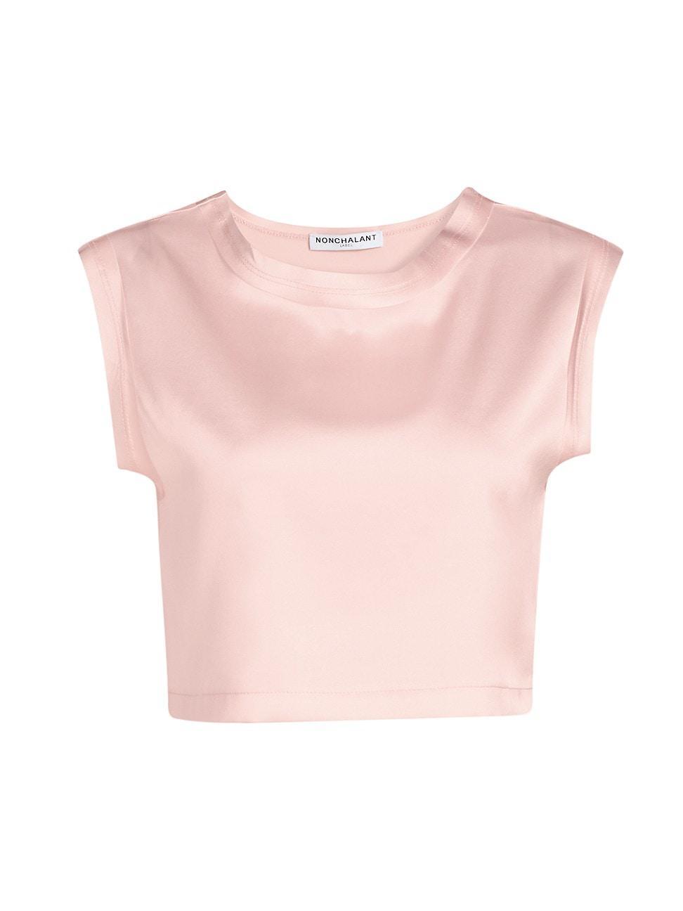 Womens Mel Silk Crop T-Shirt product image