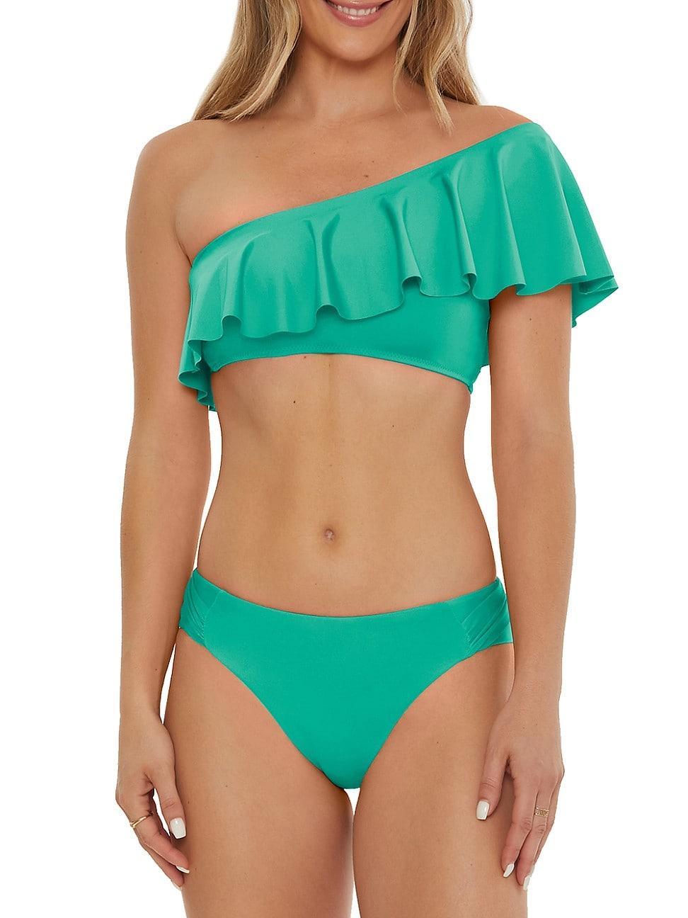 Womens Monaco Ruffled Bandeau Bikini Top Product Image