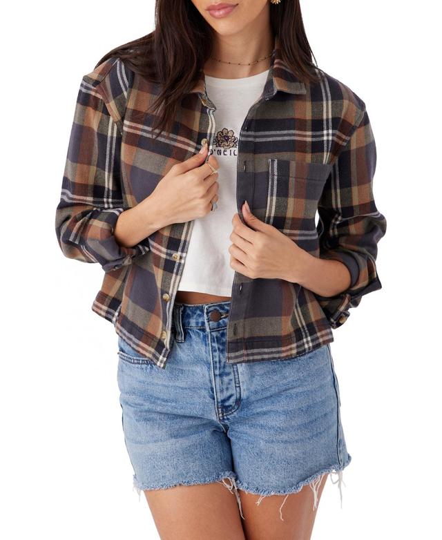 ONeill Womens Roy Cropped Flannel Shirt Product Image