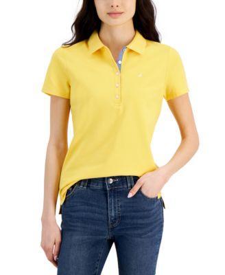 Women's Short-Sleeve Polo-Collar Shirt  Product Image