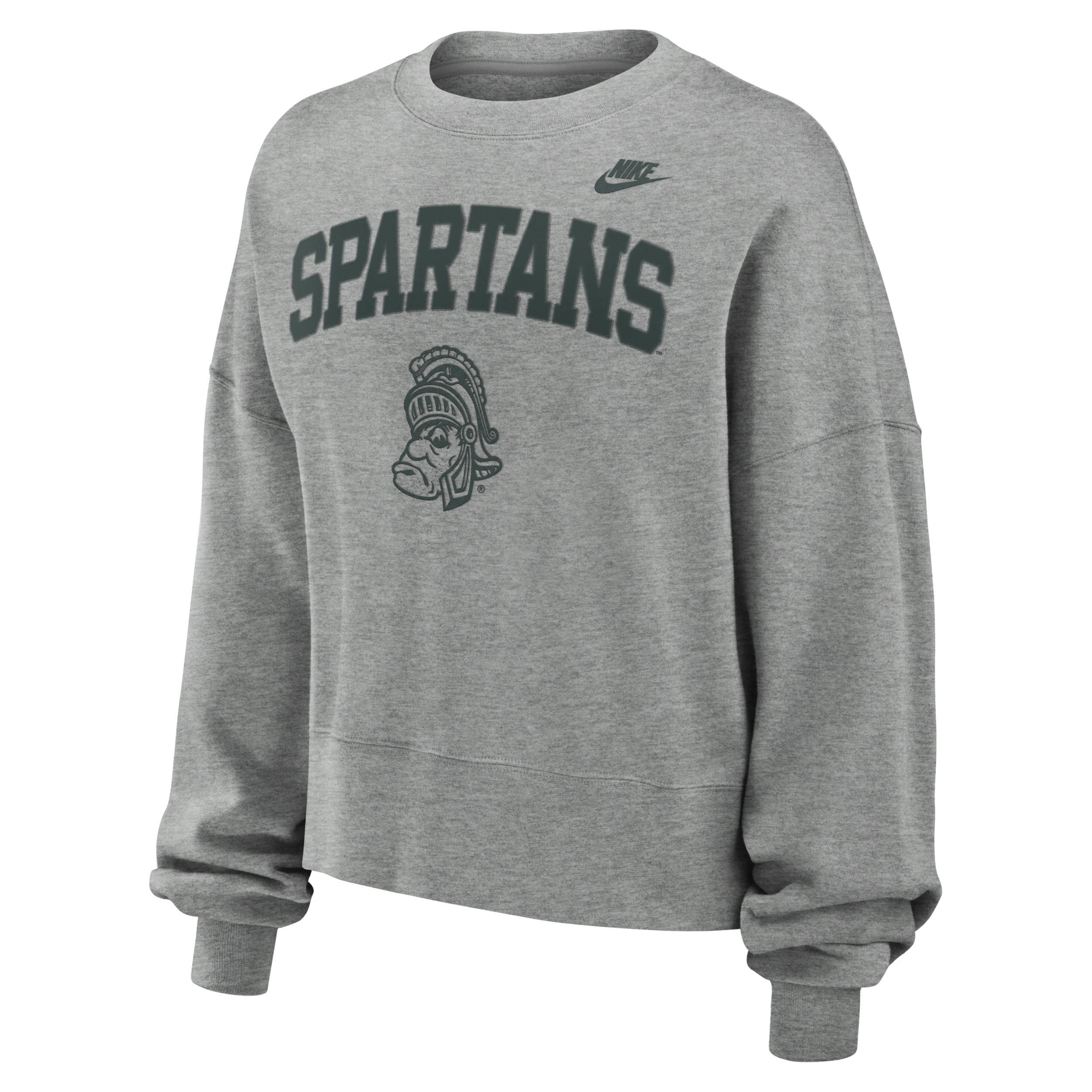 Michigan State Spartans Legacy Classic Arch Nike Womens College Pullover Crew product image