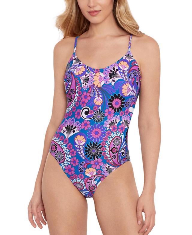 Salt + Cove Womens Floral-Print One-Piece Swimsuit, Created for Macys Product Image