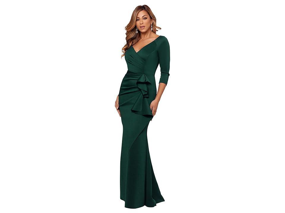 Xscape Ruffle Scuba Gown Product Image