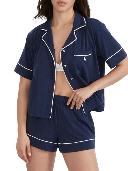 Womens Polo Essentials 2-Piece Cotton-Blend Sleep Set Product Image