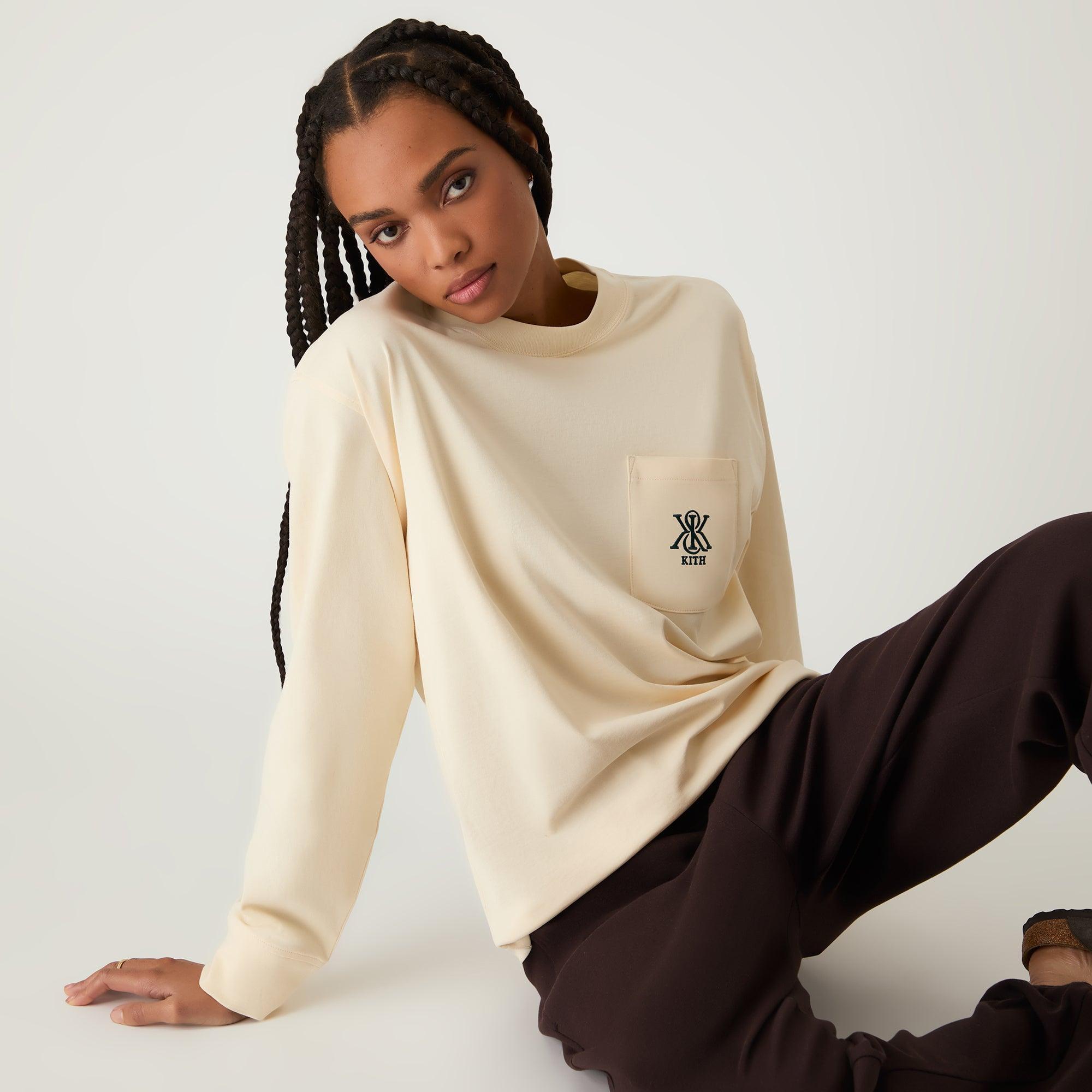 Kith Women Oversized Sonoma Crest Long Sleeve - Muslin Female Product Image