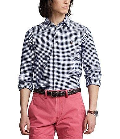 Polo Ralph Lauren Slim-Fit Gingham Stretch Long Product Image