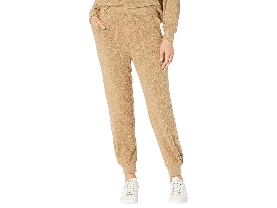 SUNDRY Faux Sherpa Patch Pants (Biscuit) Women's Casual Pants Product Image