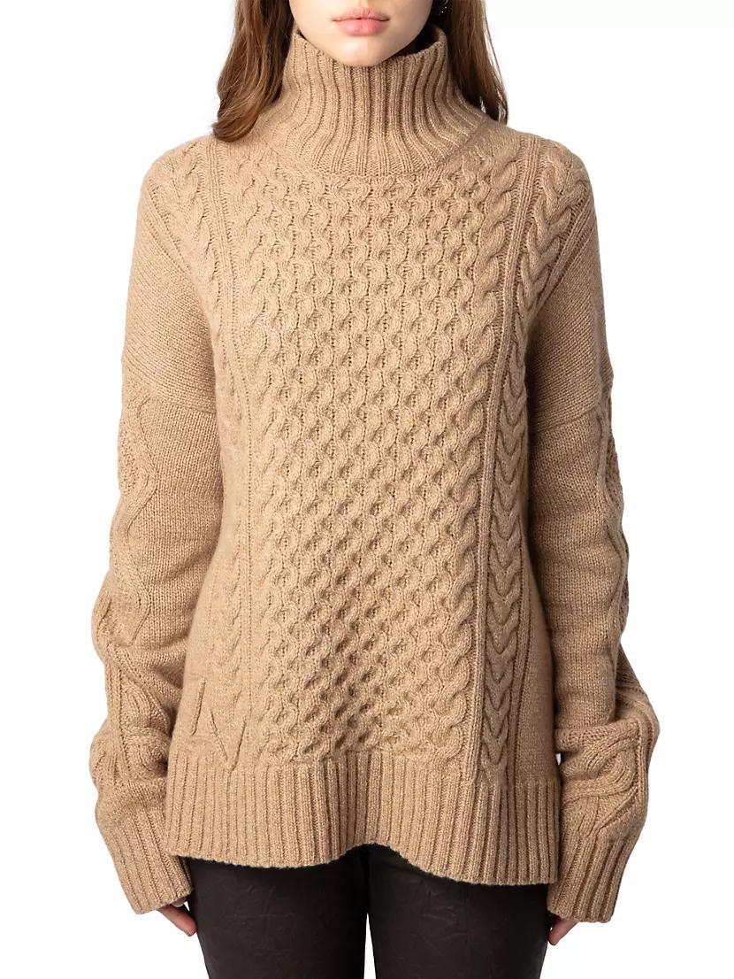 Alma Cashmere Cable-Knit Sweater Product Image