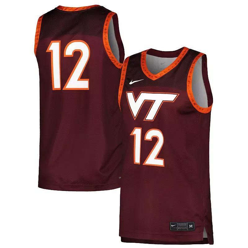 Mens Nike Maroon Virginia Tech Hokies Replica Basketball Jersey Product Image