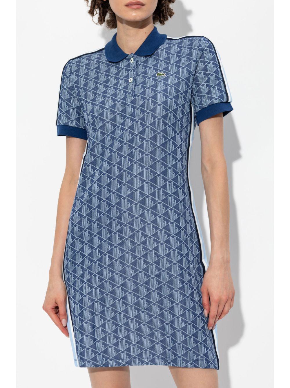 monogram-jacquard polo dress Product Image