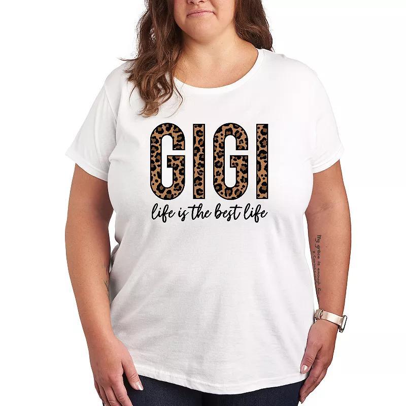 Plus Gigi Life Is The Best Life Graphic Tee, Womens Product Image