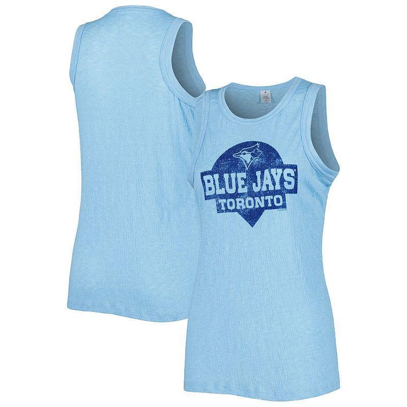 Womens Soft as a Grape Royal Toronto Blue Jays Tri-Blend Tank Top Product Image