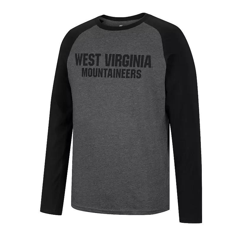 Mens Indiana Hoosiers Blackout Raglan Long Sleeve Tee Product Image