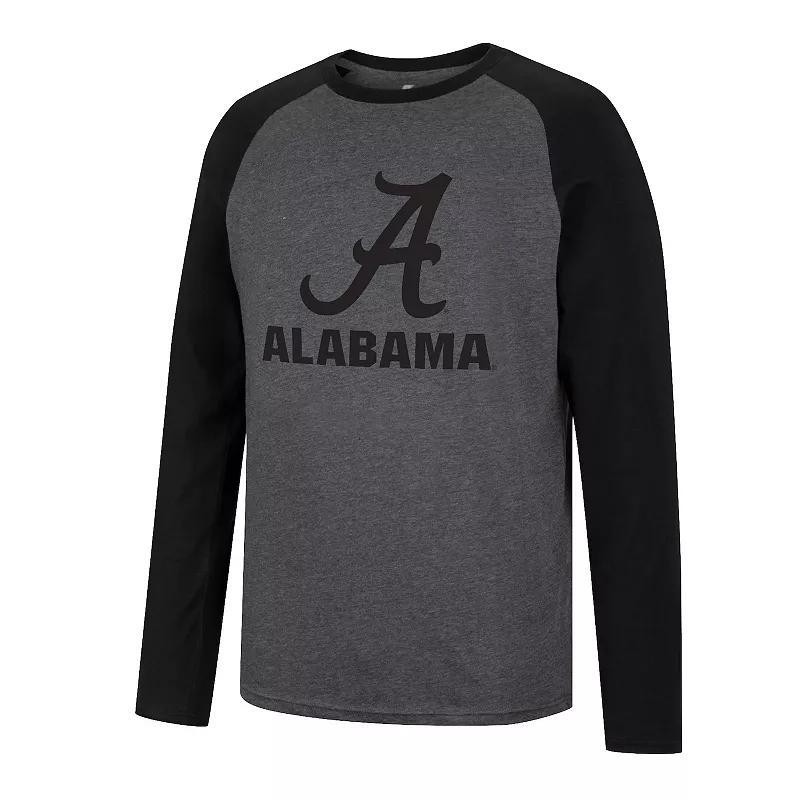 Mens Indiana Hoosiers Blackout Raglan Long Sleeve Tee Product Image