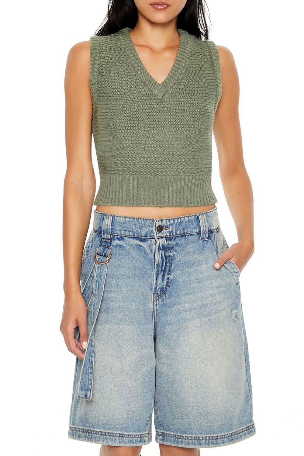 Cropped Sweater Vest | Forever 21 Product Image