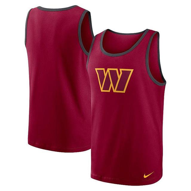 Mens Nike Burgundy Washington Commanders Tri-Blend Tank Top Product Image