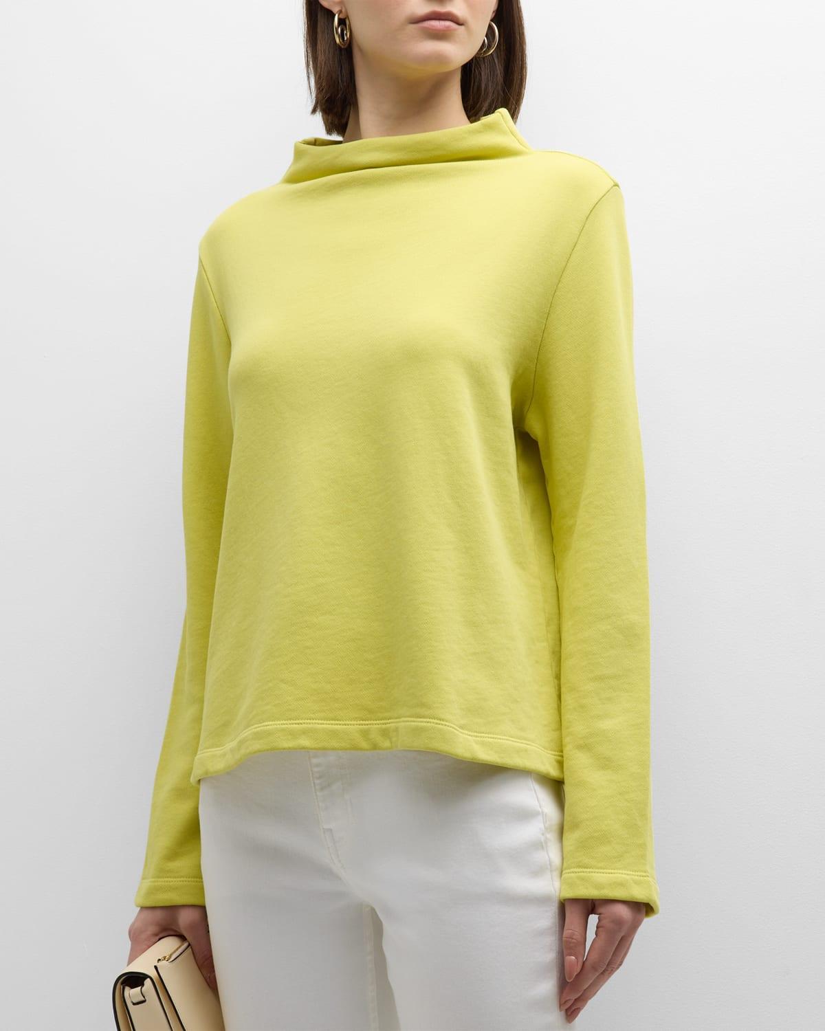 Eileen Fisher Funnel Neck Organic Cotton Top Product Image